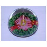 4 vintage glass paperweights: Goofus glass