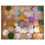 Aluminum Mardi Gras tokens & more