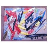 50 vintage diecast & plastic toy war ship boats &