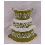 1972 Pyrex Spring Blossom casserole set: