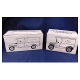 2 new diecast UPS delivery trucks in boxes