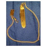 Lamode 12K GF pocket knife on watch fob