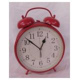 Pottery Barn kids metal alarm clock, 12" tall
