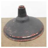 Metal gas station light shade, 16" diameter