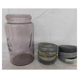 Antique Economy magnesium amethyst 1 qt. canning
