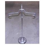Chrome retail store display clothing rack stand,