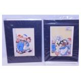 2 Johnny Gruelle Raggedy Ann & Andy matted prints
