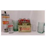 1998 Coca Cola straw dispenser, 11.5" - set of 6