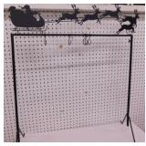 Standing Christmas stocking hanger w/ hook, 33" x