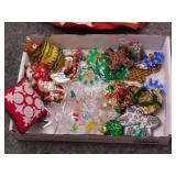 24 Christmas ornaments: Beaded - Sequined - Glass