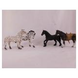 4 Schleich horse figurines, tallest is 4"