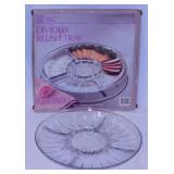 New Anchor Hocking divided relish tray in box -