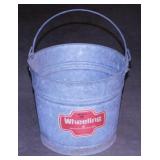 Vintage Wheeling 10 qt. galvanized bucket