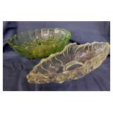 Vintage Harvest Grape Indiana Glass green footed