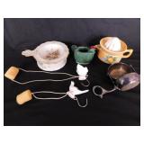 Tea items: Bag strainers, several styles - Bird &