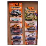 10 Matchbox 1:64 scale diecast trucks on card