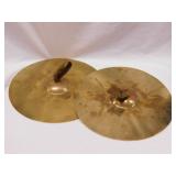 Unbranded percussion brass cymbals, 12"