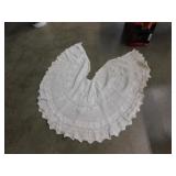 Victorian crocheted tree skirt