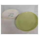 Russel Wright Iroquois mint green platter,