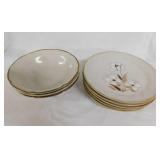 5 vintage Hearthside Sculpture stoneware bread