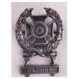 Sterling silver Army Carbine Military pin,