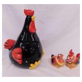 Rooster & hen salt & pepper shakers -