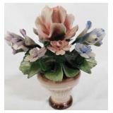 Capodimonte Italy Nuova basket of flowers,
