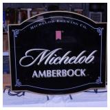 Michelob Amberbock beer lighted bar sign,