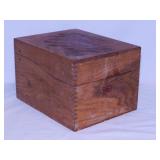 Vintage Weis card index box, 7" x 8.5" x 5.5" -