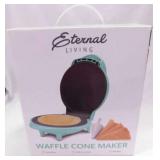 New Eternal Living non-stick waffle cone maker w/