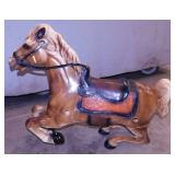 Vintage spring wonder horse blow mold, horse only,