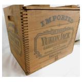 Vintage Yukon Jack Canadian Whiskey wood box