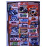 20 Matchbox work trucks on card