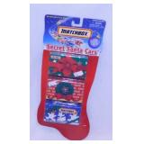 New 2000 Matchbox Secret Santa cars in boxes