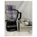 KitchenAid food processor with accessories and