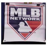 MLB Network vinyl baseball banner, 24" sq.