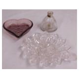 Federal Glass petal star candle holder - Indiana