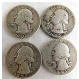 Washington quarters, no mint: 1940 - 1943 - 1944