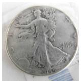 1944 Liberty walking half dollar, fine