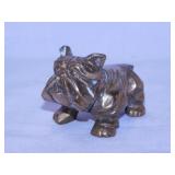 Brass bulldog figure, 3" long