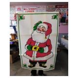 Felt Santa wall / door hanging, 26" x 41" - Round