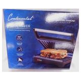New Continental non-stick Panini maker w/