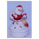 Lefton Christmas Santa Claus & sleeping girl music