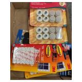 Flat of floor savers - Command strips - felt pads,