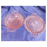 Vintage Windsor Diamond pink Depression glass by