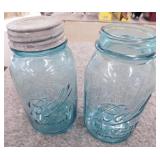 2 Ball Perfect Mason quart canning jars,