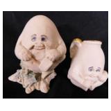 Allyson Nagel eggs, signed: 1993 Angel egg - 1993