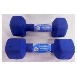 Pair new neoprene dumbbell hand weights,