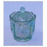 Retired Fenton Art Glass Thistle trinket box with