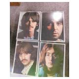 Set of 4 photos in frames of the Beatles, 8x11
